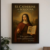 St. Catherine of Bologna The Patroness of Artists Poster