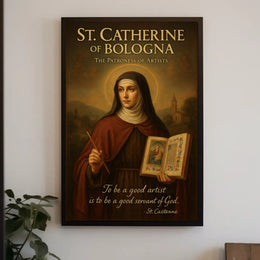St. Catherine of Bologna The Patroness of Artists Poster