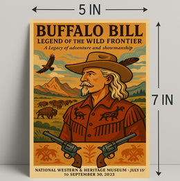 Buffalo Bill Legendary Heritage Adventure Poster Wall Art