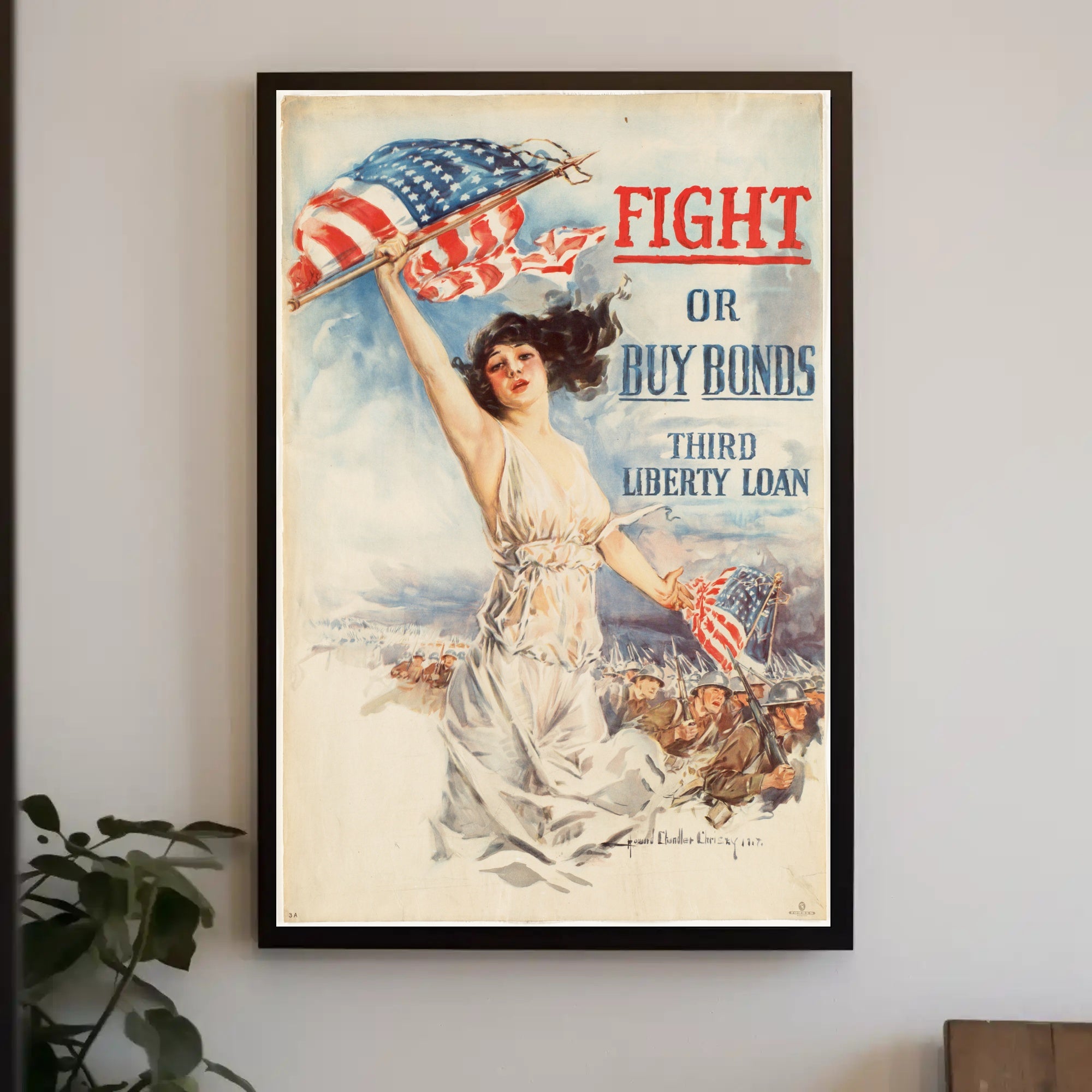 Patriotic Liberty WWI America Propaganda Poster