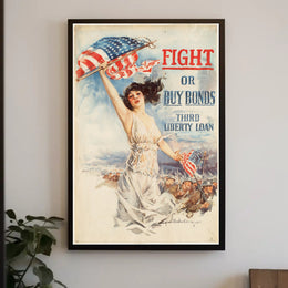 Patriotic Liberty WWI America Propaganda Poster