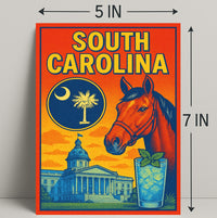 South Carolina A Vibrant Tribute Poster PosterGoat