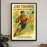 Jim Thorpe Icon of Athletic Excellence Jim Thorpe Poster