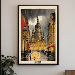 Dresden in the Rain Poster