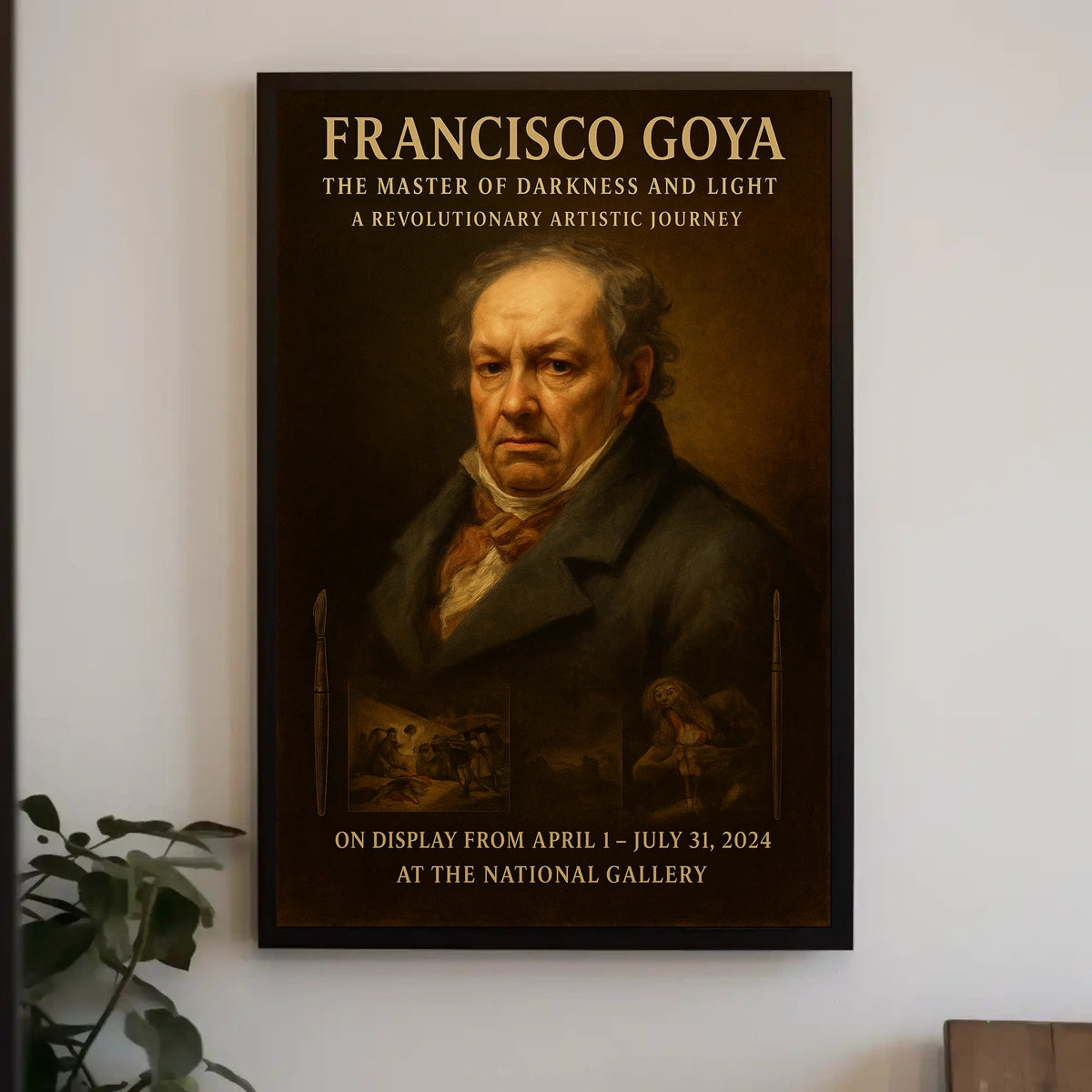 Francisco Goya The Master Of Darkness Poster