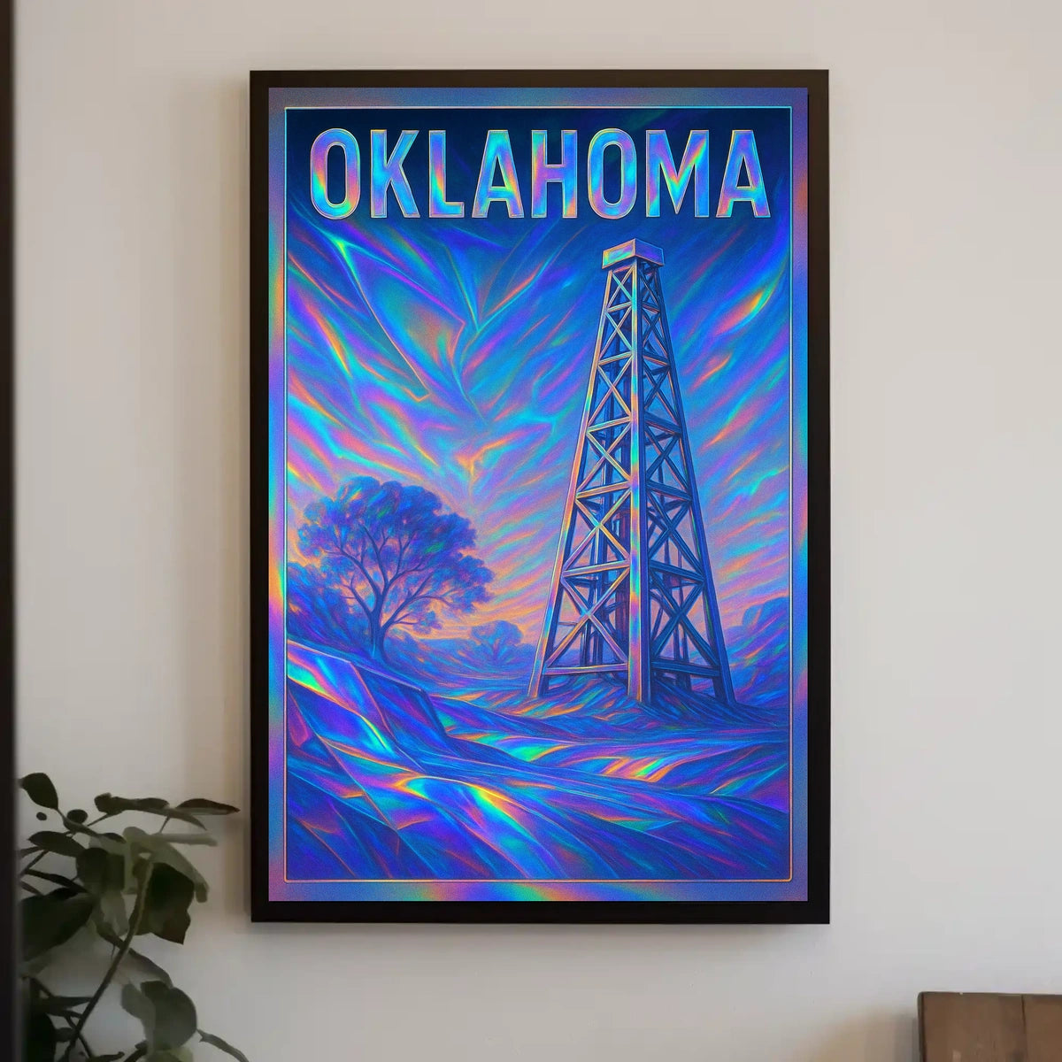 Oklahoma Oil Derrick Poster