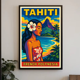 Tahiti French Polynesia Poster