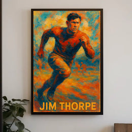 Jim Thorpe Athletic Icon Poster