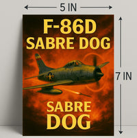 F-86D Sabre Dog Poster PosterGoat