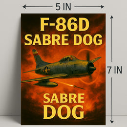 F-86D Sabre Dog Poster PosterGoat