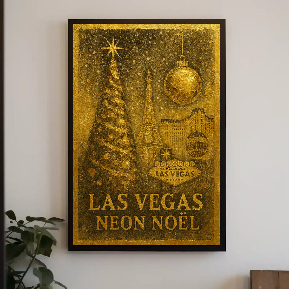 Las Vegas Neon Noël Poster