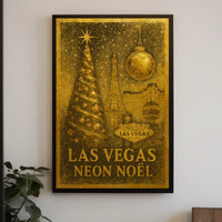 Las Vegas Neon Noël Poster