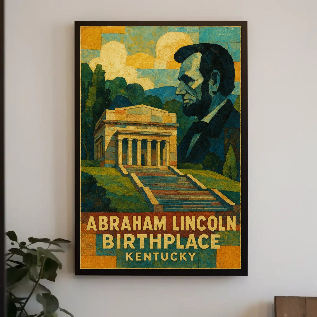 Abraham Lincoln Birthplace Poster