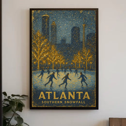 Atlanta Southern Snowfall Poster