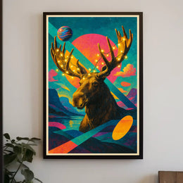 Cosmic Moose Adventure Poster
