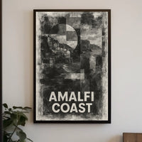 Amalfi Coast Poster Wall Art Coastal Decor Scenic Print