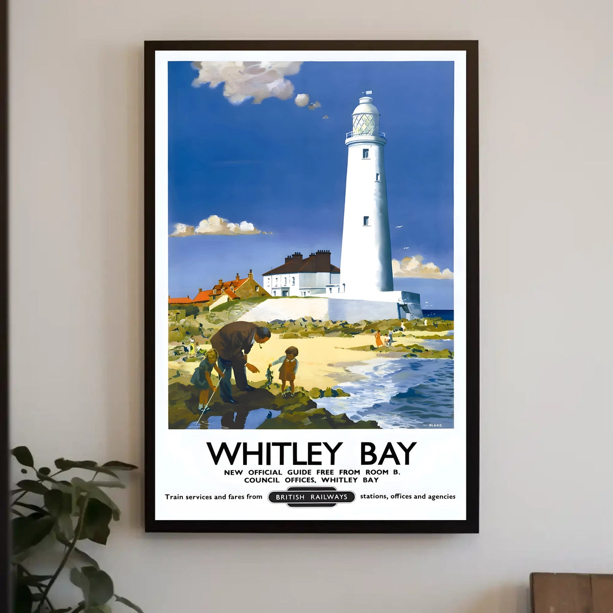 Whitley Bay Travel Poster