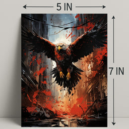 The Majestic Eagle In Urban Chaos Poster PosterGoat