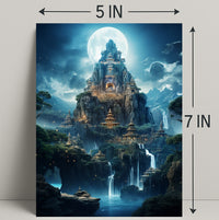 Enchanted Mountain Citadel Poster