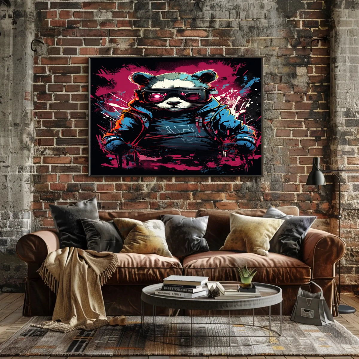 Cyberpunk Panda Poster