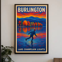 Burlington Lake Champlain Lights Poster