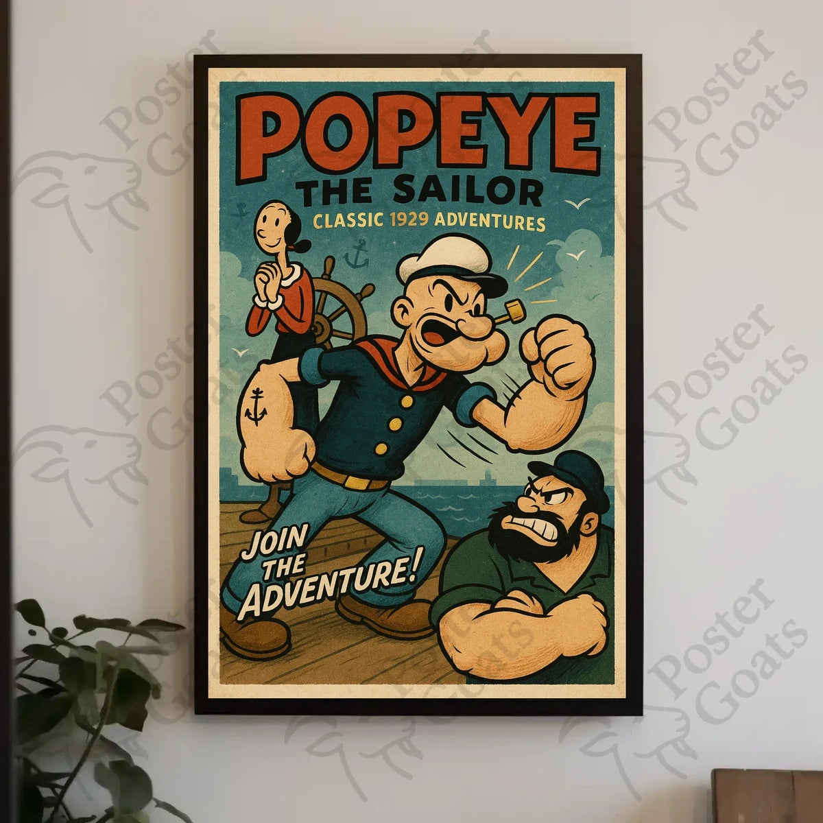 Join the Adventure with Vintage Nautical Pop Culture Poster