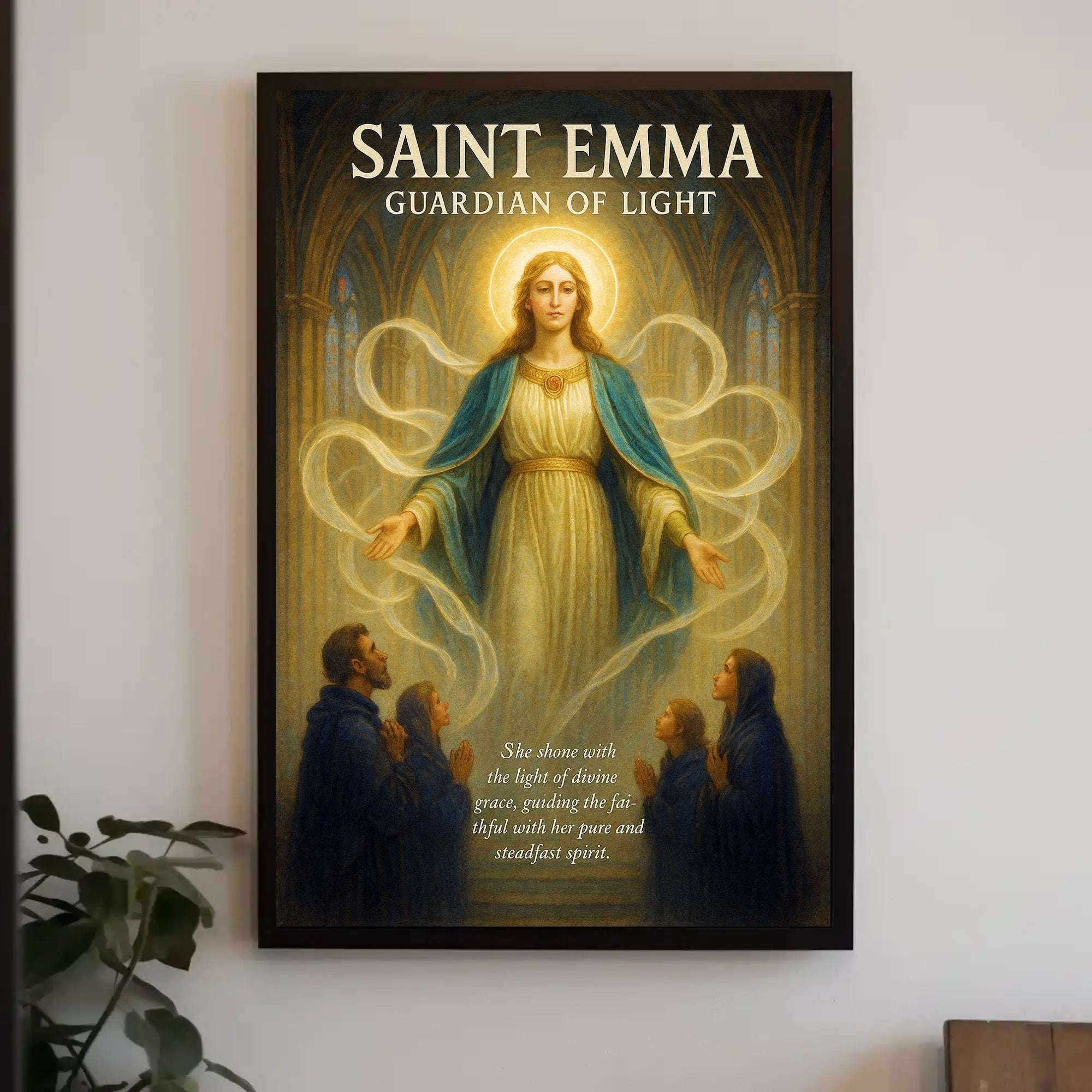 Saint Emma Guardian of Light Poster PosterGoat