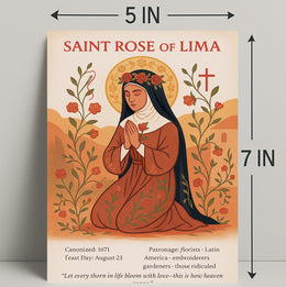 Saint Rose of Lima Poster PosterGoat