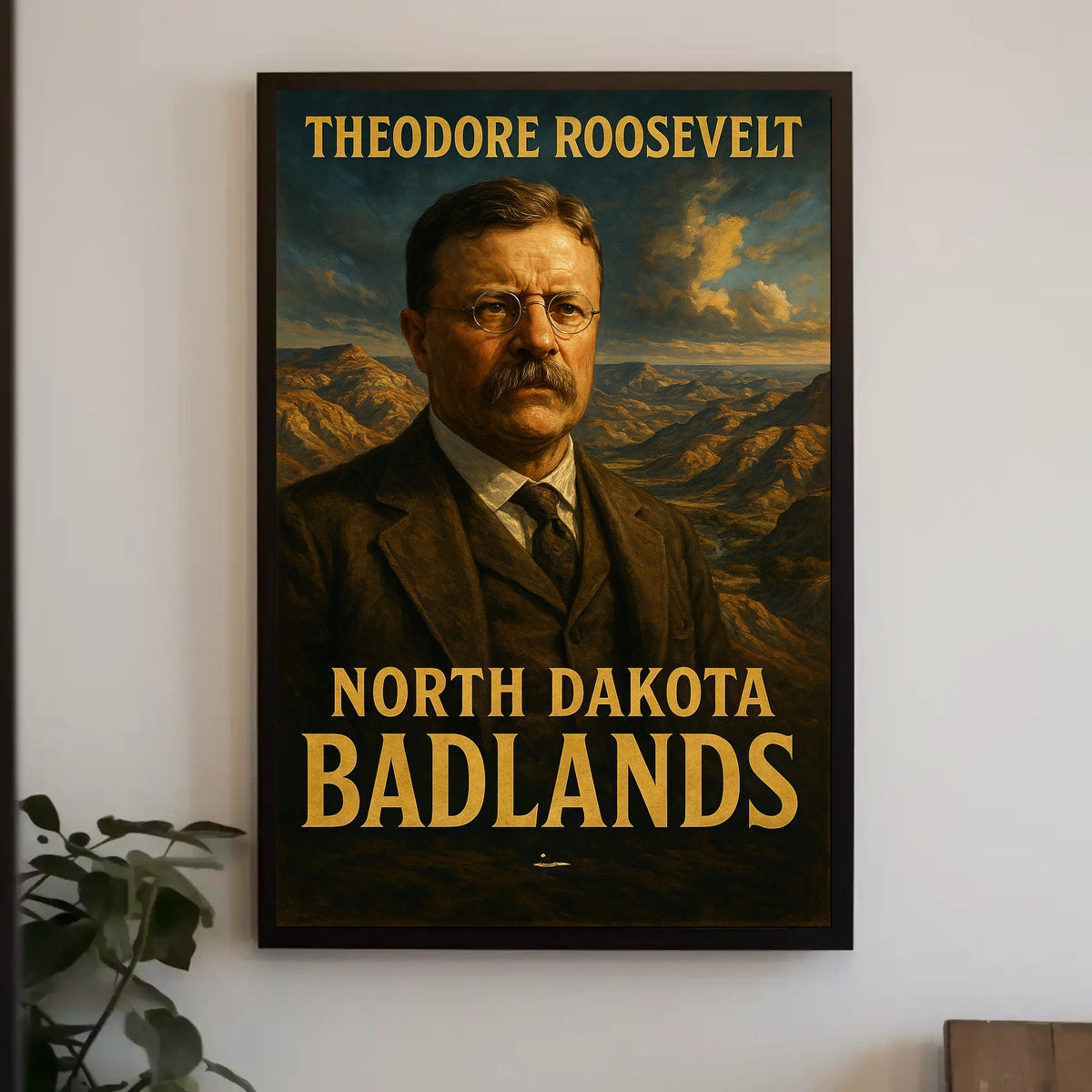 Theodore Roosevelt And The North Dakota Poster