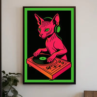 Dj Cat Vibes Poster