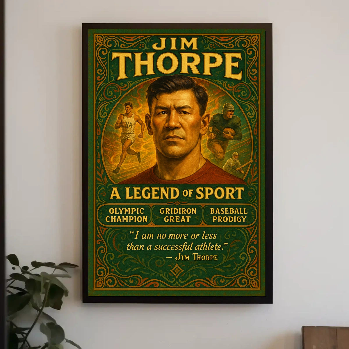 A Legend of Sport Jim Thorpe Poster