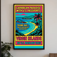 Caribbean Paradise Virgin Islands Poster