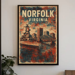 Norfolk, Virginia Maritime Heritage Poster