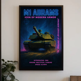 M1 Abrams Icon Of Modern Armor Modern Poster