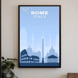 Visit Rome, Italy Travel Poster