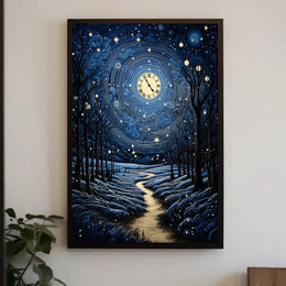 Celestial Nightscape Poster PosterGoat