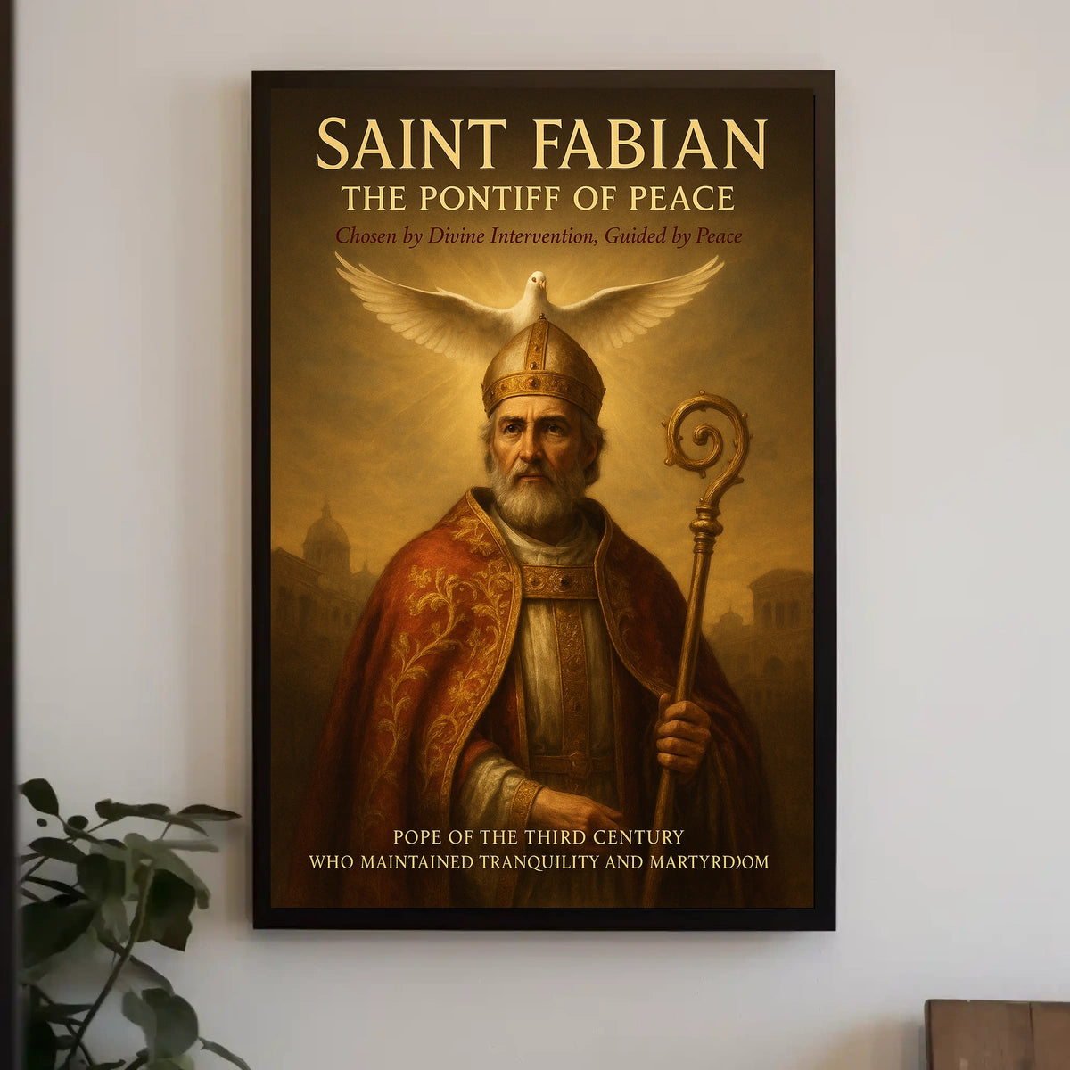 Saint Fabian The Pontiff of Peace Poster