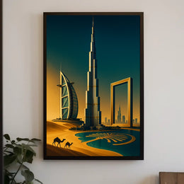 Architectural Wonders Of Dubai Poster