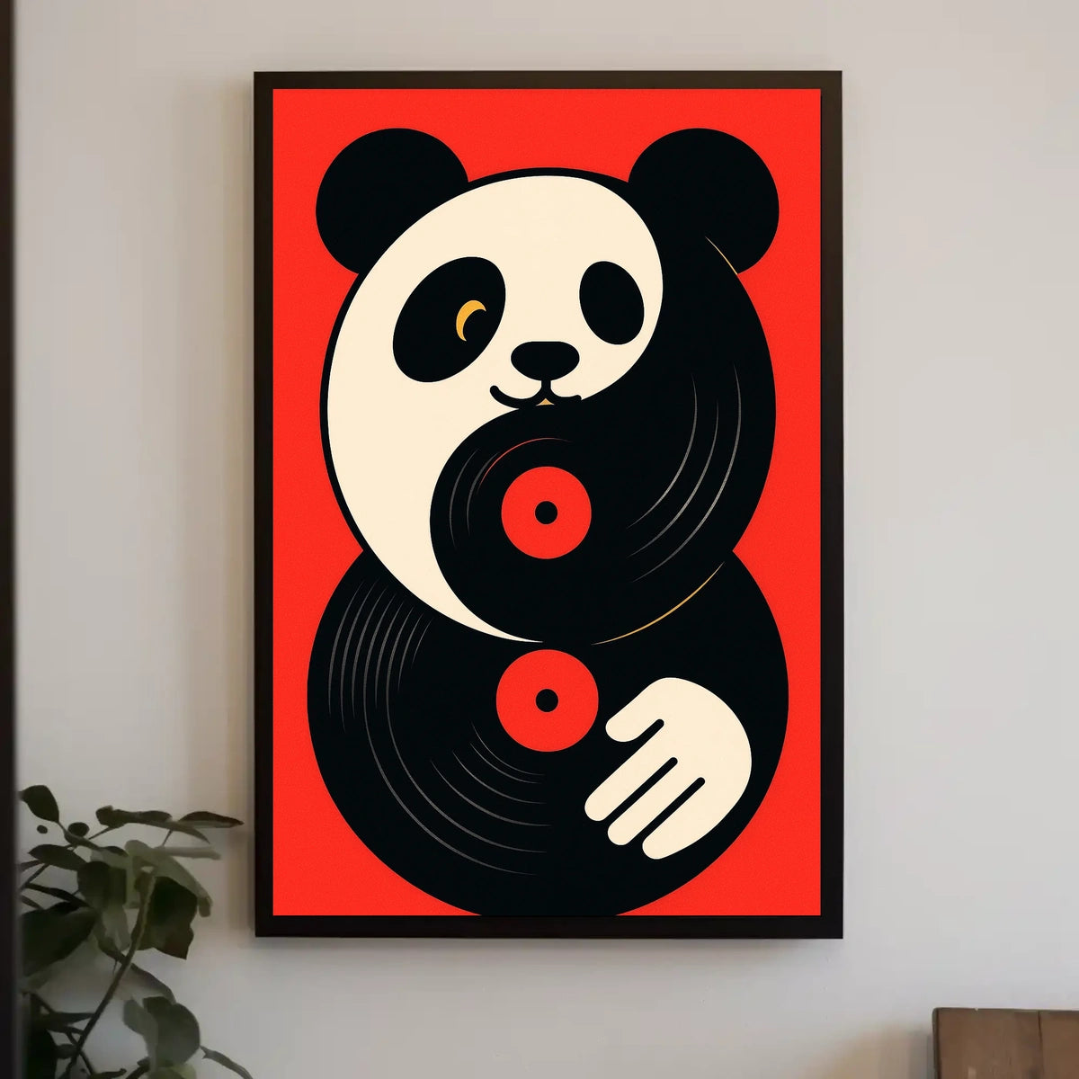 Panda Vinyl Vibes Poster