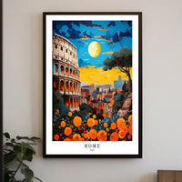 Rome A Vibrant Cityscape Poster