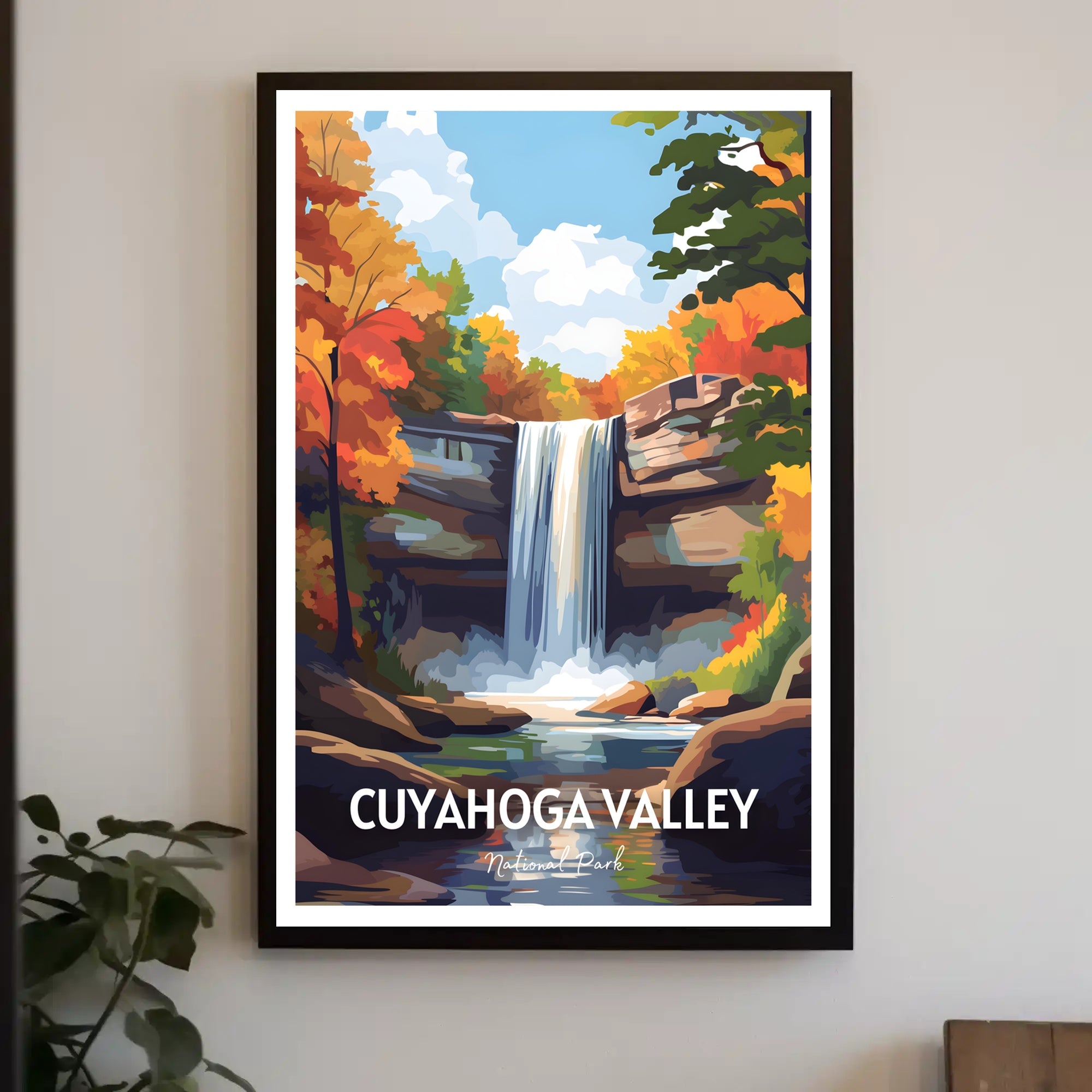 Cuyahoga Valley National Park Waterfall Poster