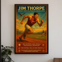 Jim Thorpe: A Legacy of Athletic Prowess Poster
