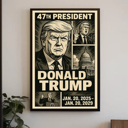 Donald Trump 47th President Poster