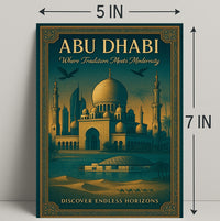 Abu Dhabi's Elegance: Tradition Meets Modernity Travel Poster