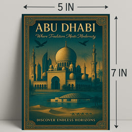 Abu Dhabi's Elegance: Tradition Meets Modernity Travel Poster