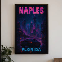 Neon Nights in Naples Poster