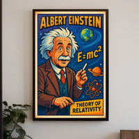 Albert Einstein Theory Of Relativity Poster