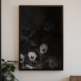 Floral Pansies Still Life Vintage Artistic Poster PosterGoat