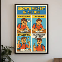 Growth Mindset in Action Poster PosterGoat