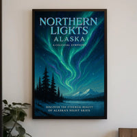 Northern Lights Alaska Poster PosterGoat